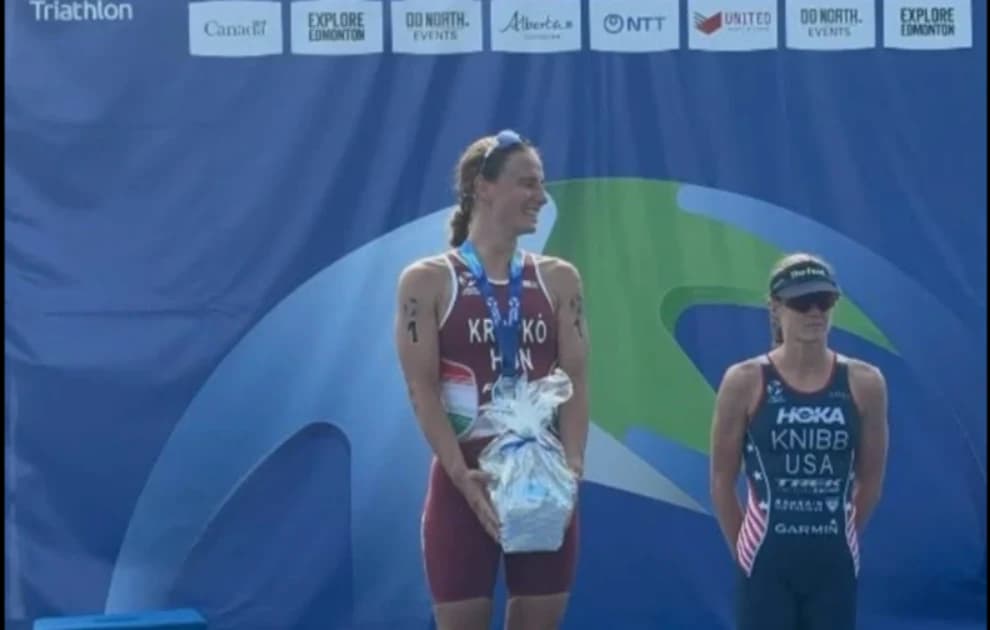 Triatlon: Kropkó Márta ezüstérmet szerzett az edmontoni felnőttvilágkupán [HU]