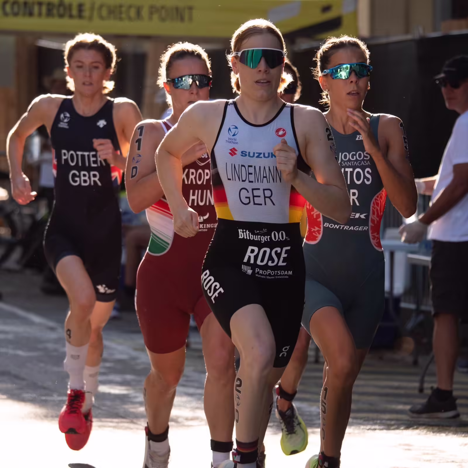 Marti Kropko running with Beth Potter and Laura Lindemann